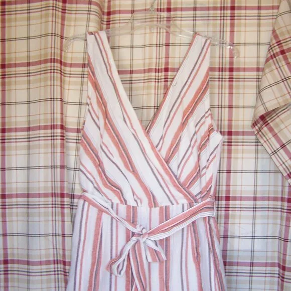 Shein Striped Jumpsuit Sz L - Picture 4 of 9